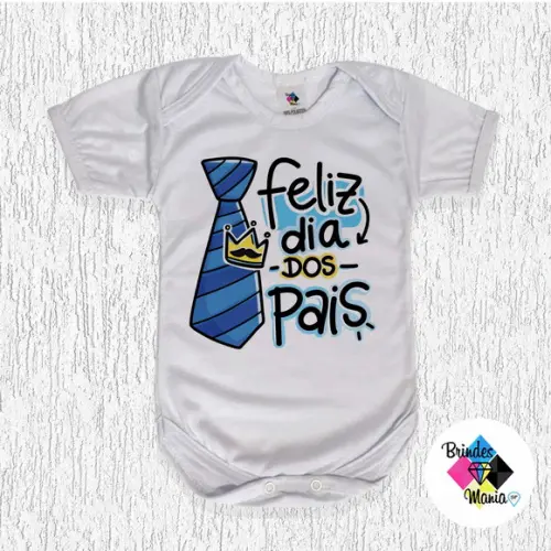 Body Bebe Personalizado Feliz Dia dos Pais