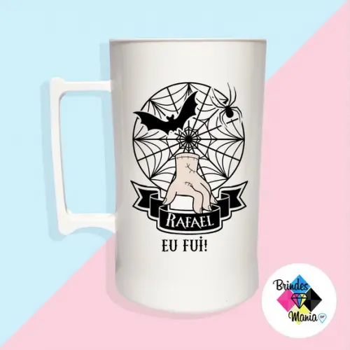 Caneca Acrilica Personalizada Wandinha 500ml