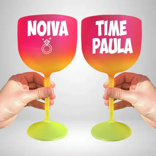 Taça de Gin Degradê Noiva e Time da Noiva