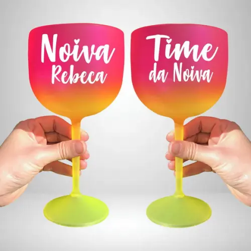 Taça de Gin Degradê Noiva e Time da Noiva