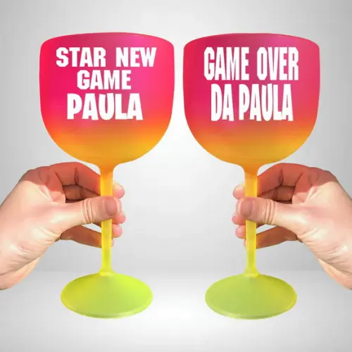 Taça de Gin Degradê Star New Game e Game Over