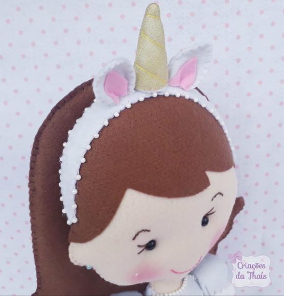 Boneca de Feltro Unicórnio