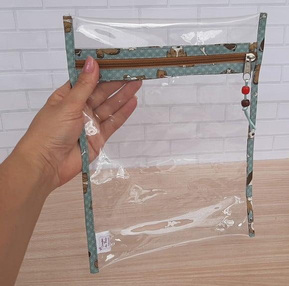 Envelope Organizador de Plástico Cristal
