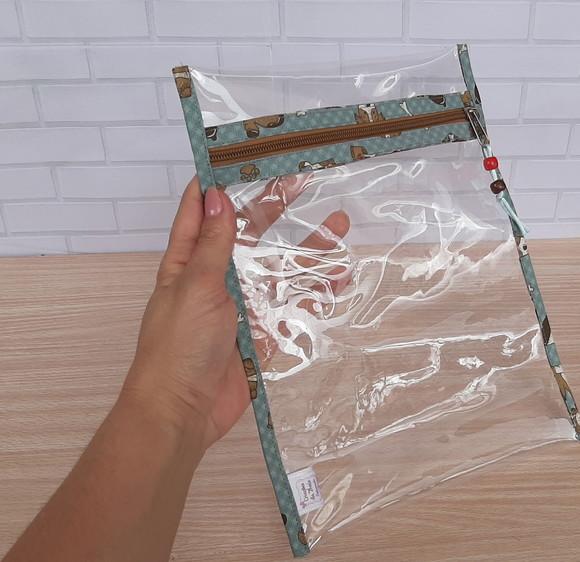 Envelope Organizador de Plástico Cristal