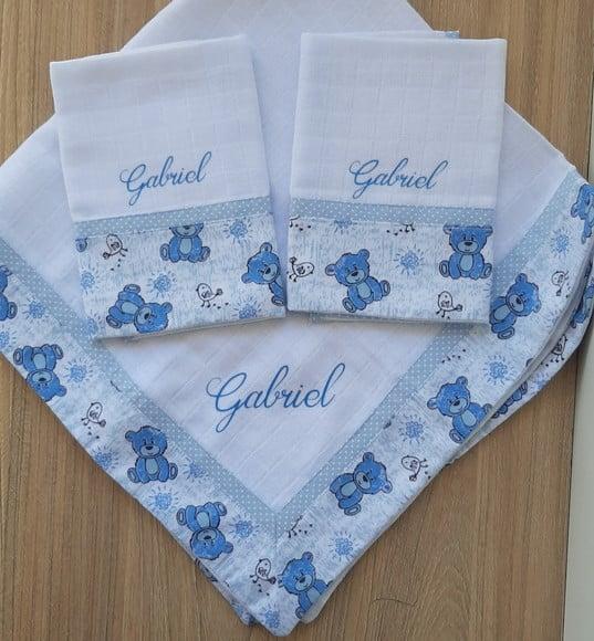 Kit Fralda de Cobrir e Fraldinha de Boca