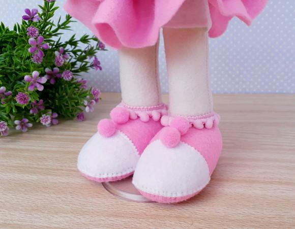Palhacinha Circo rosa com 28cm