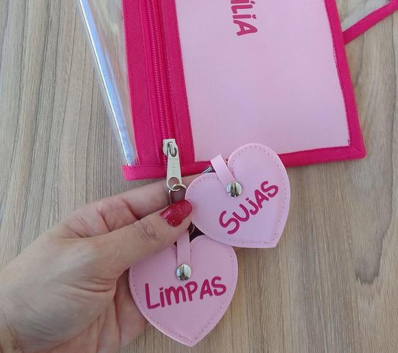 Saquinho Duplo para Roupas Limpas e Sujas
