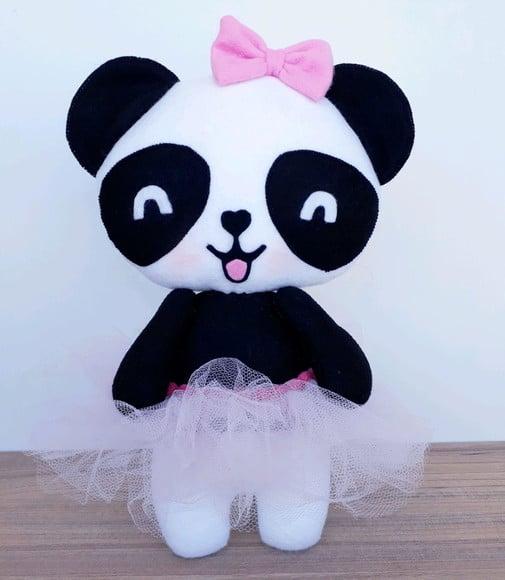 Ursinha Panda de feltro
