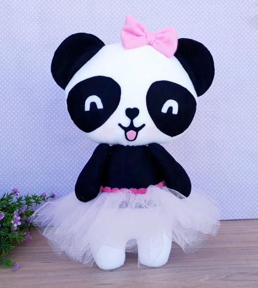 Ursinha Panda de feltro