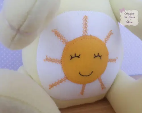 Decoração Ursinho Amarelo Sol