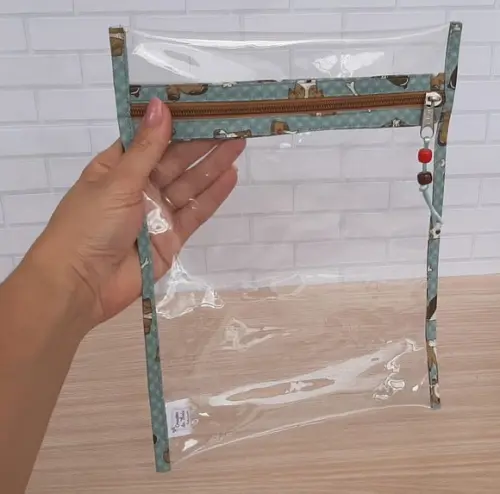 Envelope Organizador de Plástico Cristal
