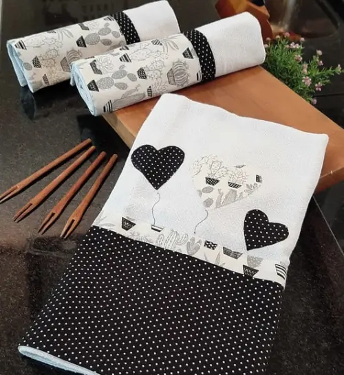 Kit com 3 Panos de Prato