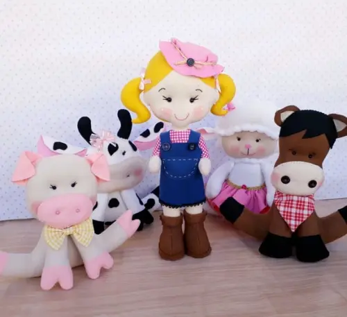 Kit Decoração de Festa Fazendinha em Feltro