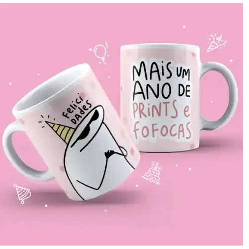 CANECA DE PORCELANA FLORK