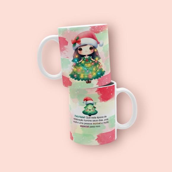 Caneca Personalizada de Porcelana de Natal