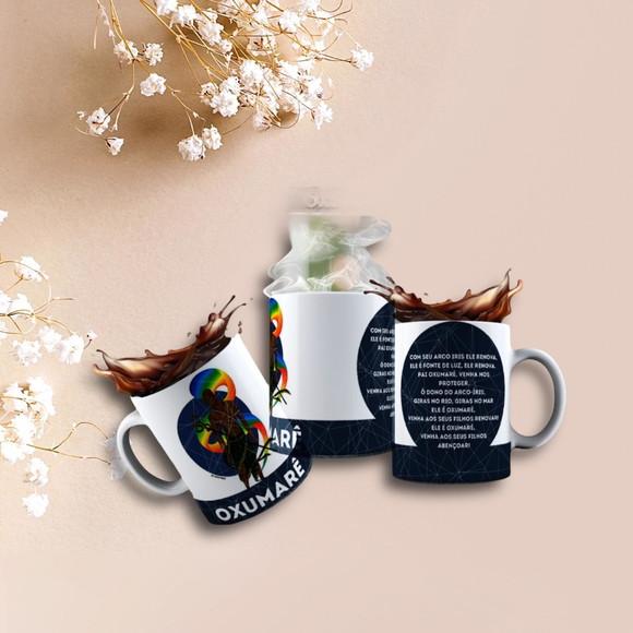 Caneca Personalizada de Porcelana Orixá Oxumarê