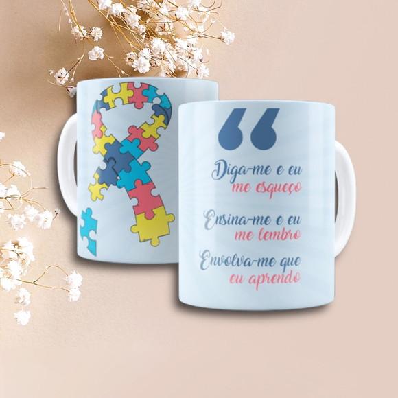 Caneca Personalizada de Porcelana Autismo