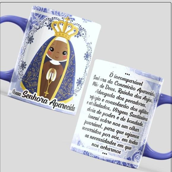Caneca Personalizada de Porcelana Nossa Senhora Aparecida