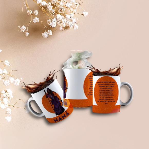 Caneca Personalizada de Porcelana Orixá Nanã