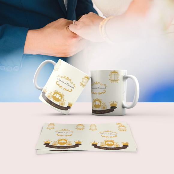 Caneca Personalizada de Porcelana Casamento
