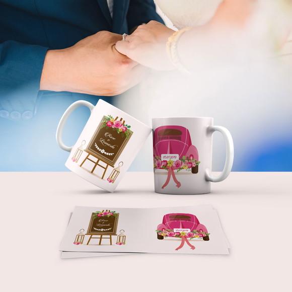 Caneca Personalizada de Porcelana Casamento