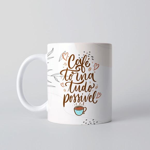 Caneca Personalizada de Porcelana Café