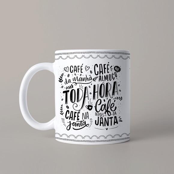Caneca Personalizada de Porcelana Café
