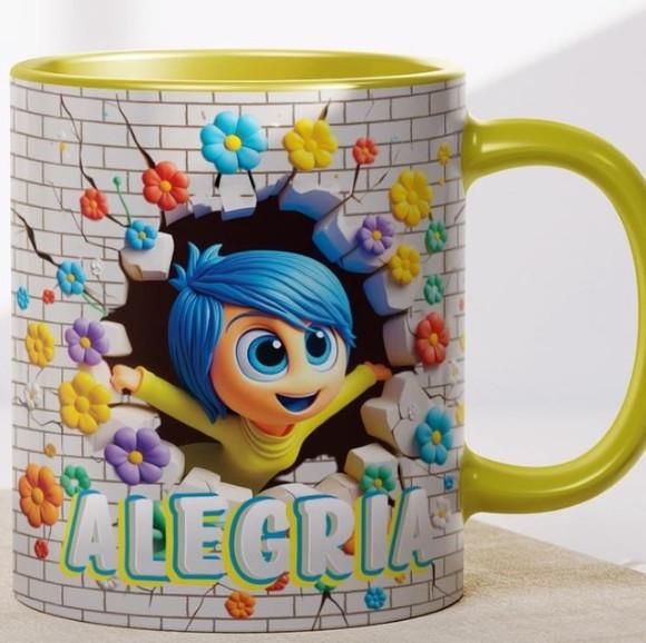 Caneca Personalizada de Porcelana  Divertidamente