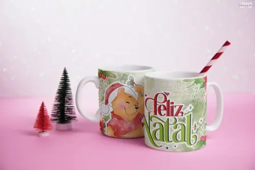 Caneca Personalizada de Porcelana de Natal