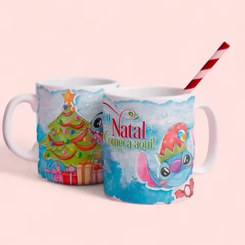 Caneca Personalizada de Porcelana de Natal