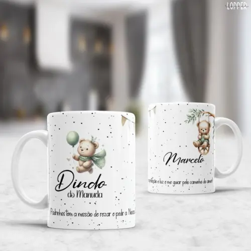 Caneca Personalizada de Porcelana Padrinho