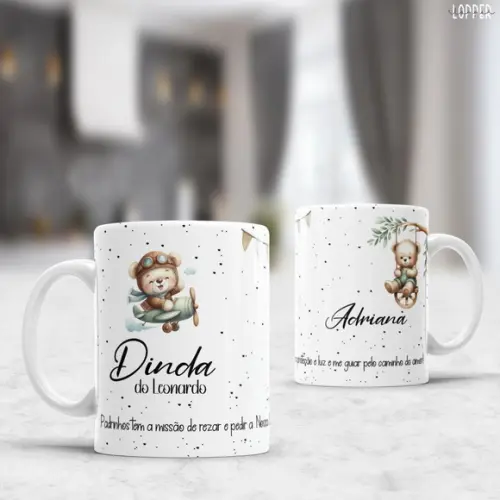 Caneca Personalizada de Porcelana Madrinhas