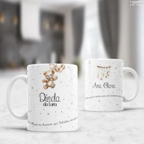Caneca Personalizada de Porcelana Madrinhas