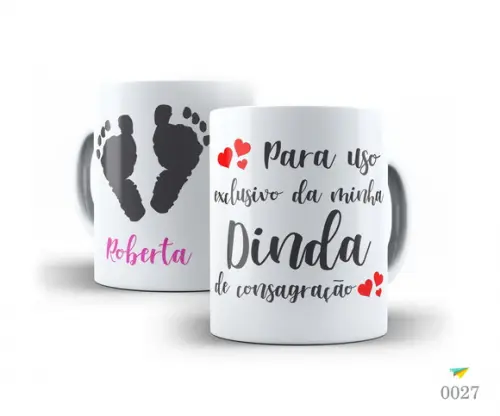 Caneca Personalizada de Porcelana Madrinhas