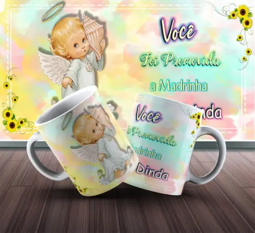 Caneca Personalizada de Porcelana Madrinhas