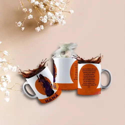 Caneca Personalizada de Porcelana Orixá Nanã