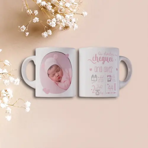 Caneca Personalizada de Porcelana Nascimento