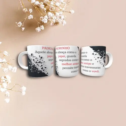Caneca Personalizada de Porcelana Padrinho