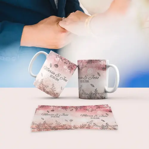 Caneca Personalizada de Porcelana Casamento