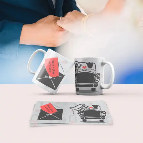 Caneca Personalizada de Porcelana Casamento