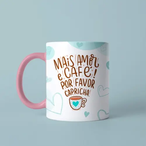 Caneca Personalizada de Porcelana Café