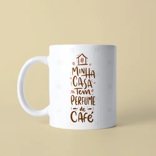 Caneca Personalizada de Porcelana Café
