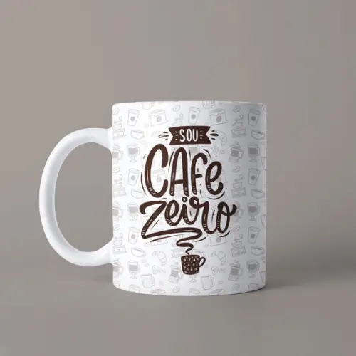 Caneca Personalizada de Porcelana Café