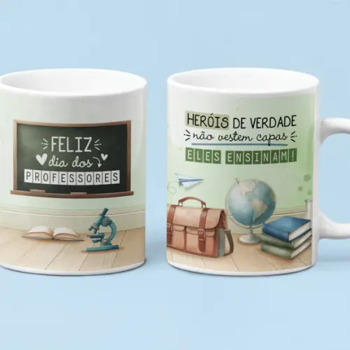Caneca Personalizada de Porcelana Dia dos Professores