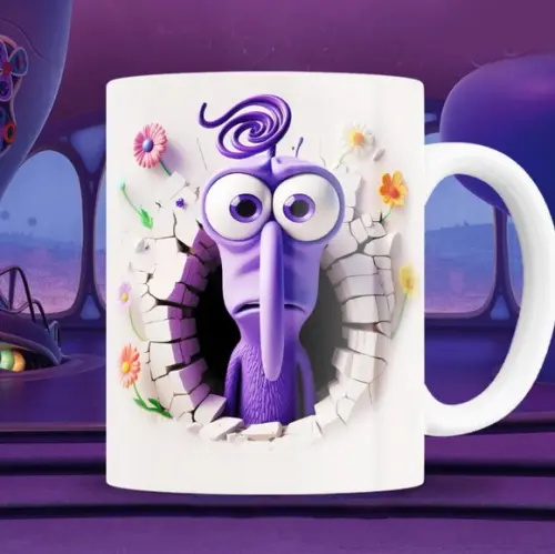 Caneca Personalizada de Porcelana 3d Divertidamente