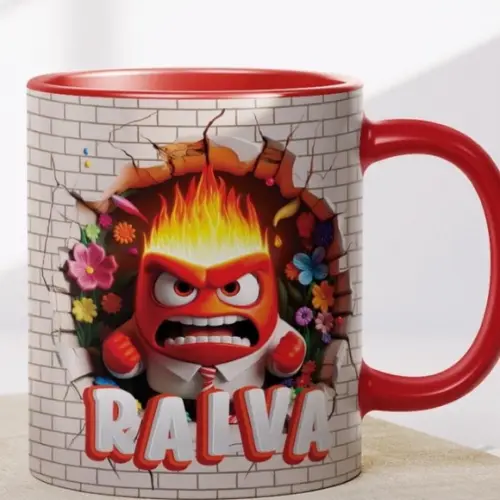Caneca Personalizada de Porcelana  Divertidamente