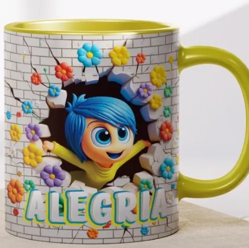 Caneca Personalizada de Porcelana  Divertidamente