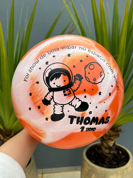 Kit 35 Bolas Marmorizadas Personalizadas (38cm)