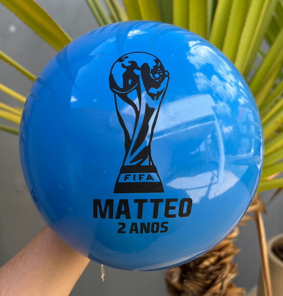 Kit 20 Bolas Personalizadas (23cm) Copa 2026