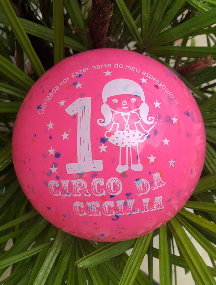 Kit 20 Bolas Personalizadas Confetes - 23cm